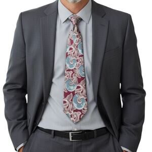 Oscar de la Renta Abstract Tie OS